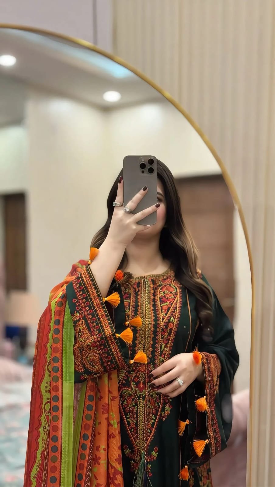 Zargul Embroidered 3PC Festive Lawn Suit Elegant Women Dress - Image 2