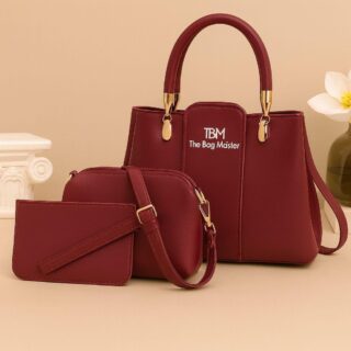 Handbag 3 piece set for women stylish and durable design
