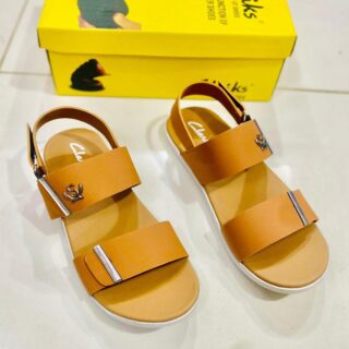 Lightweight mens sandals in mustard color