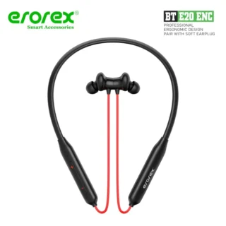 BT E20 Bluetooth 5.3 Neckband with ENC Noise Cancellation