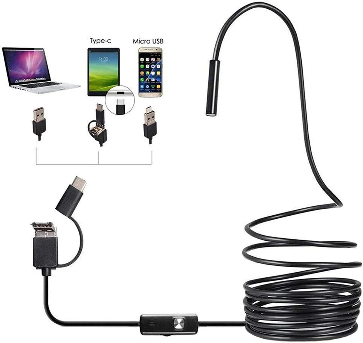 USB Endoscope Mini Camera 1080P 5M Inspection Camera 6 USB Endoscope Mini Camera 1080P 5M Inspection Camera - Image 6