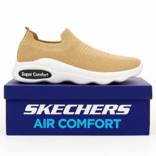 Beige EVA Casual Sneakers Men with Textured Design
