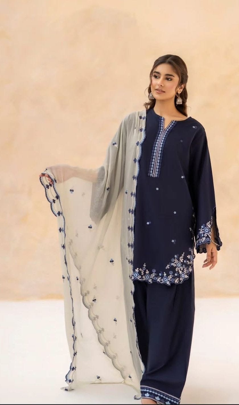Premium ALIZAY Embroidery 3PC Arabic Lawn Suit 1 Premium ALIZAY Embroidery 3PC Arabic Lawn Suit for women