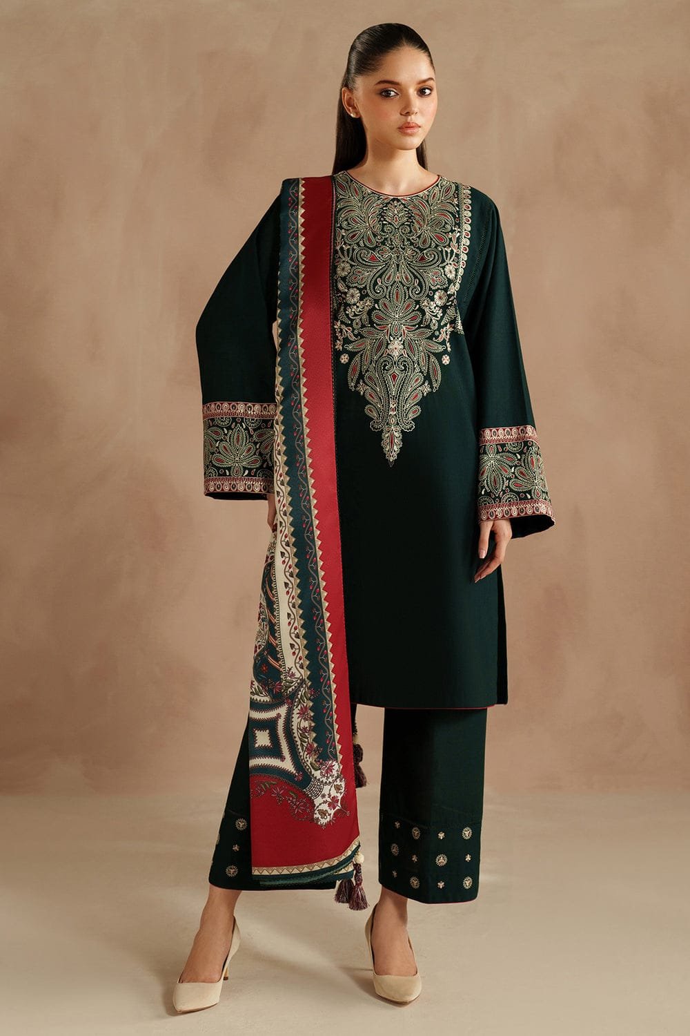 DINAR Embroidery 3PC Premium Lawn Suit 1 DINAR Embroidery 3PC Premium Lawn Suit with embroidered shirt and digital voil dupatta