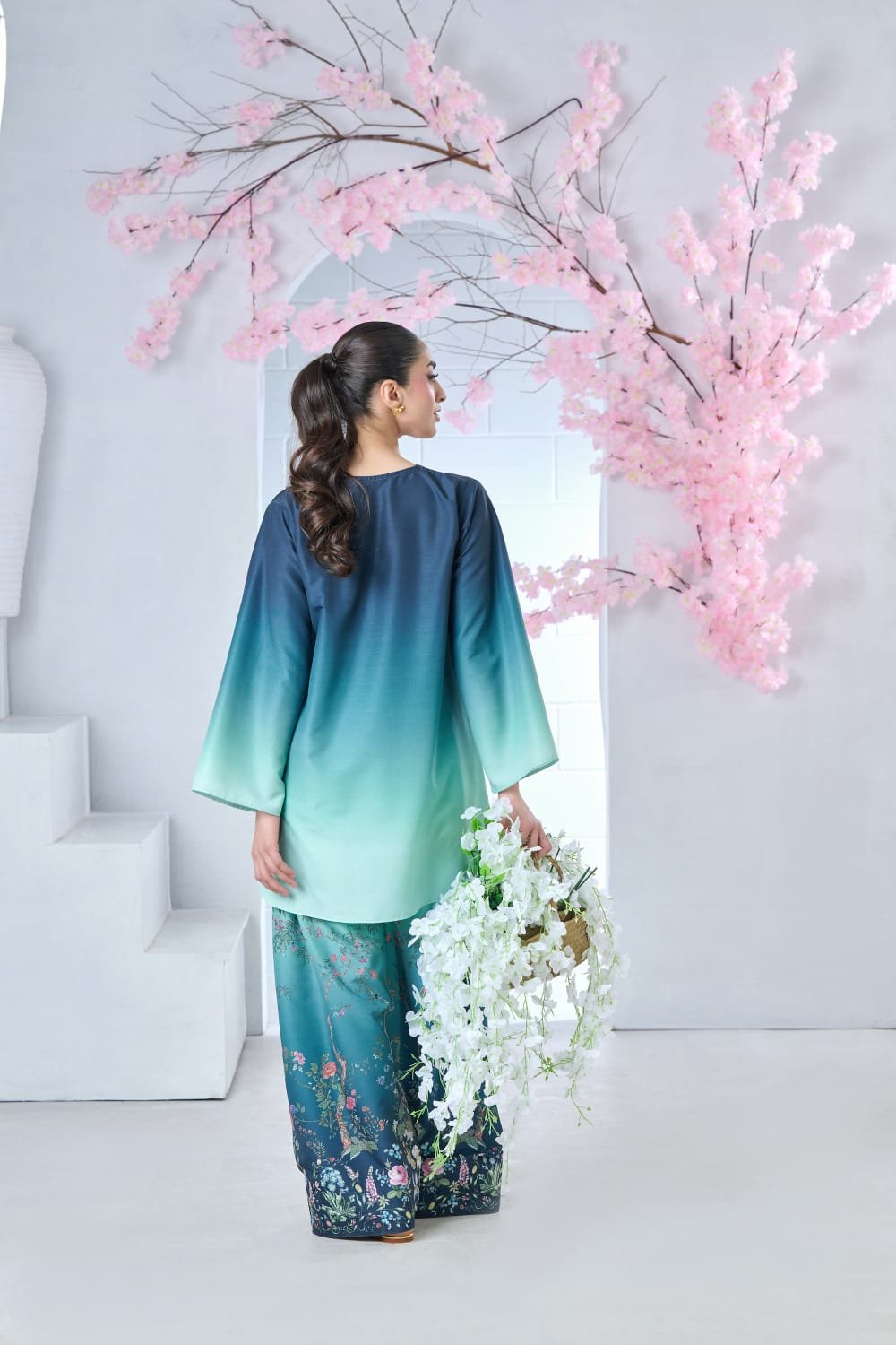 Premium MOON Co Ord 2PC Lawn Silk Suit 4 Premium MOON Co Ord 2PC Lawn Silk Suit - Image 4