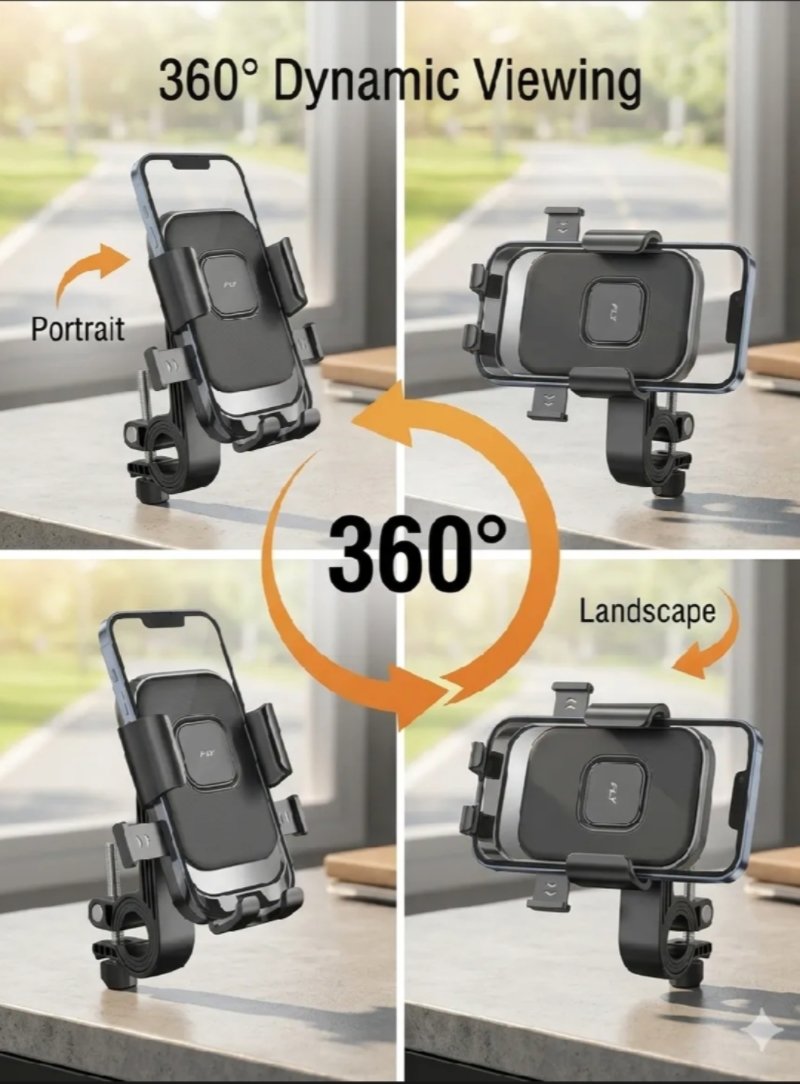 Universal Bike Phone Holder 360° Adjustable Mount 4 Universal Bike Phone Holder 360° Adjustable Mount - Image 4