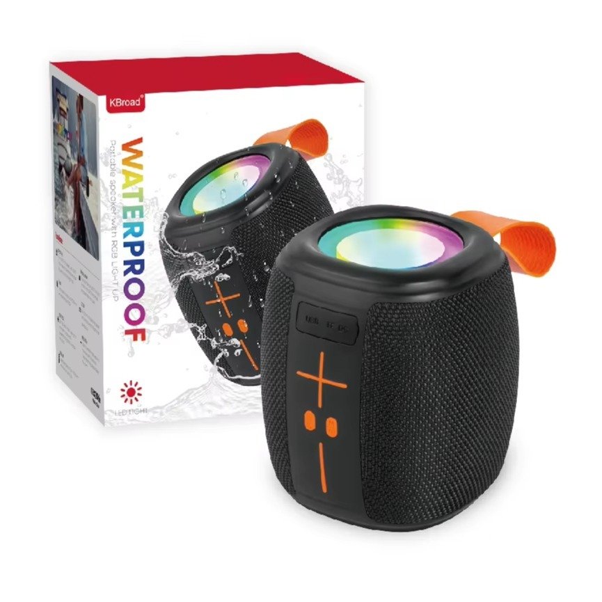 KBroad Waterproof Bluetooth Speaker With RGB Lights | Music 3 KBroad Waterproof Bluetooth Speaker With RGB Lights | Music - Image 3