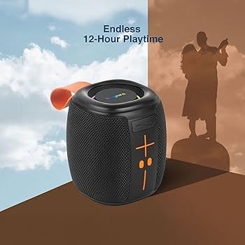 KBroad Waterproof Bluetooth Speaker With RGB Lights | Music 5 KBroad Waterproof Bluetooth Speaker with RGB lights