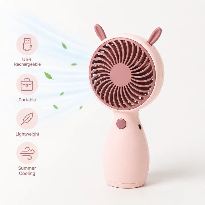 Portable USB Rechargeable Mini Handheld Fan 3 Portable USB Rechargeable Mini Handheld Fan for summer