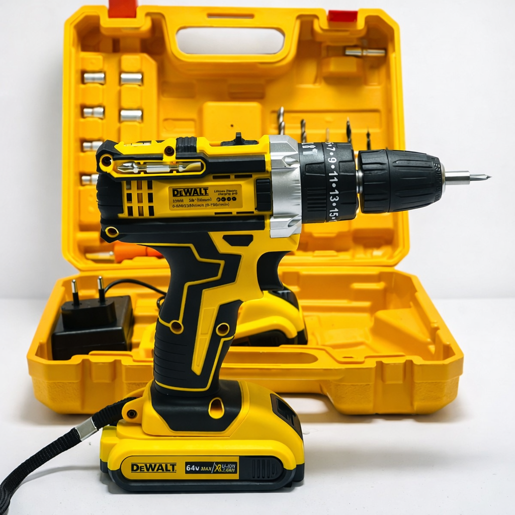 DeWalt 64V Cordless Electric Drill Machine With Case | Tools 2 DeWalt 64V Cordless Electric Drill Machine With Case | Tools - Image 2