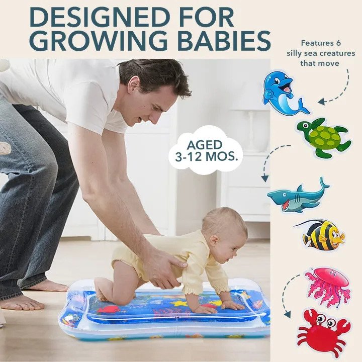 Baby Water Play Mat for Tummy Time | Toddlers 4 Baby Water Play Mat for Tummy Time | Toddlers - Image 4