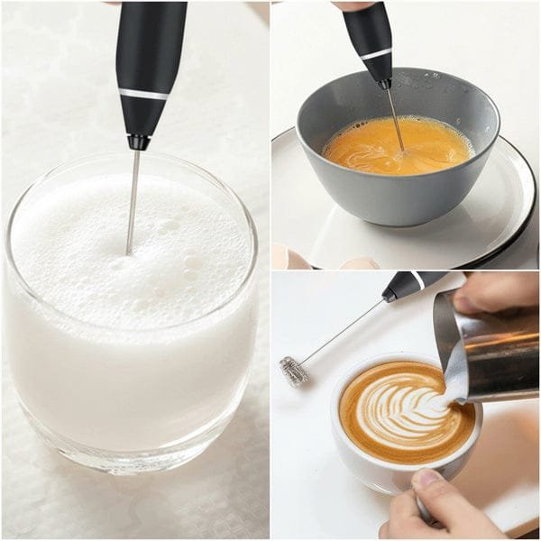 2 In 1 Electric Milk Frother & Egg Whisk | Kitchen Appliances 2 2 In 1 Electric Milk Frother & Egg Whisk | Kitchen Appliances - Image 2