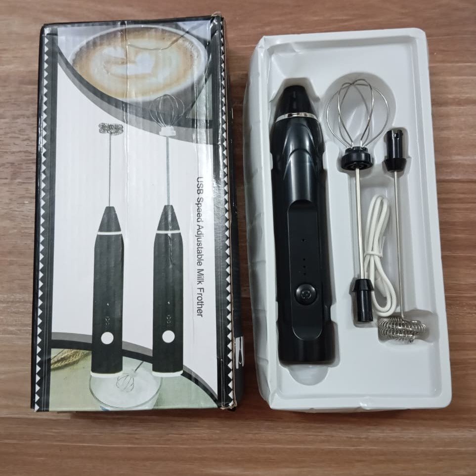 2 In 1 Electric Milk Frother & Egg Whisk | Kitchen Appliances 5 Electric Milk Frother Egg Whisk for coffee and baking