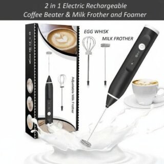 Electric Milk Frother Egg Whisk for coffee and baking