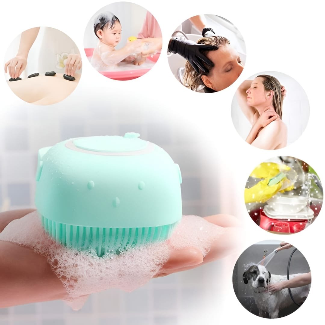 2 in 1 Silicone Bath Brush & Back Scrubber 2 2 in 1 Silicone Bath Brush & Back Scrubber - Image 2
