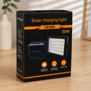 KSE CK686 50W Solar Flood Light portable rechargeable design