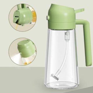 2 In 1 Oil Sprayer Bottle 400ML for kitchen use