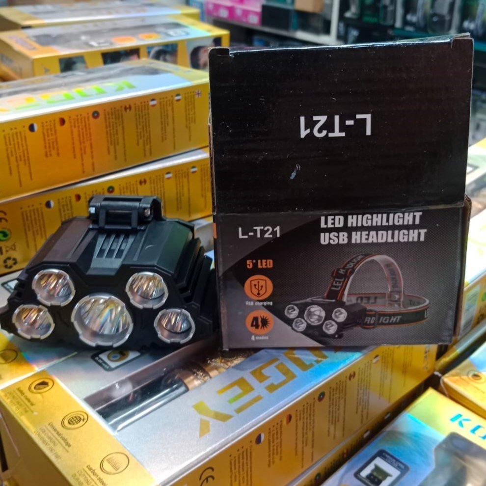 LED Highlight USB Headlight Portable Light 4 LED USB Headlight portable light for outdoor activities