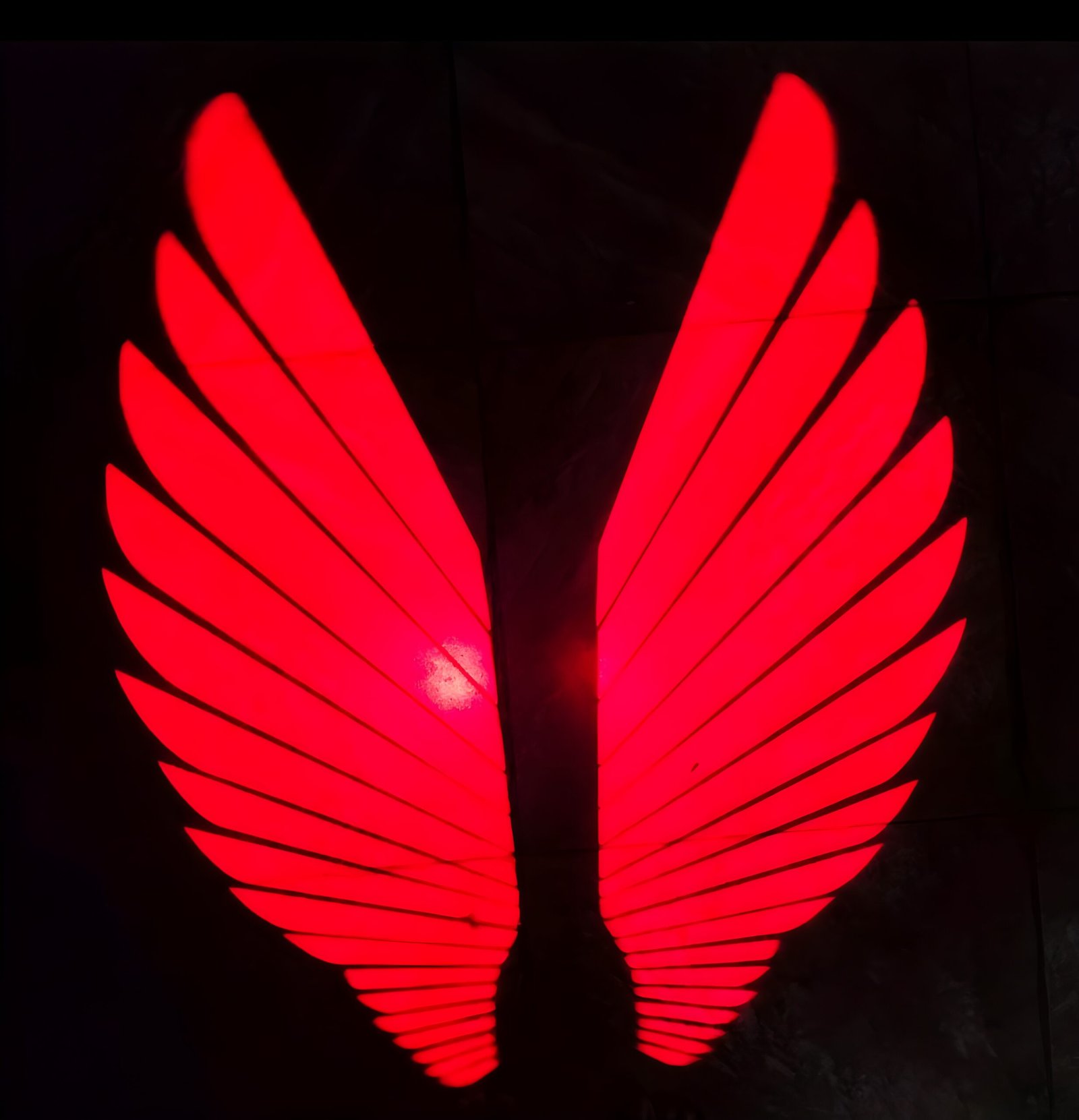 Angel Wings LED Bike Light Blue for Motorcycle 4 Angel Wings LED Bike Light Blue for Motorcycle - Image 4