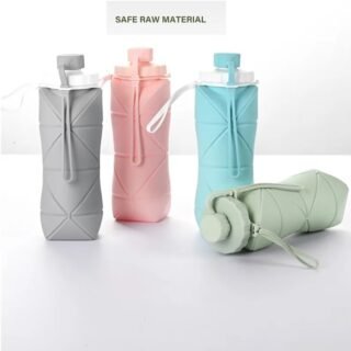 Silicone Folding Bottle 600ML collapsible water bottle