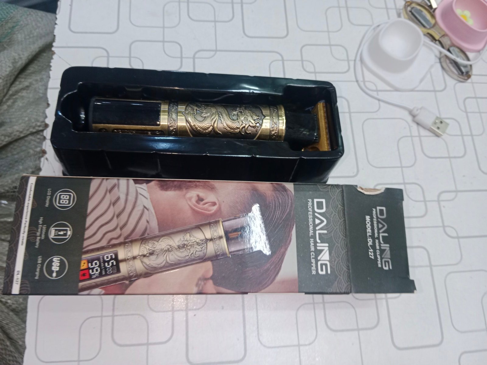 Daling DL 127T Hair Trimmer, Cordless Rechargeable 2 Daling DL 127T Hair Trimmer cordless rechargeable