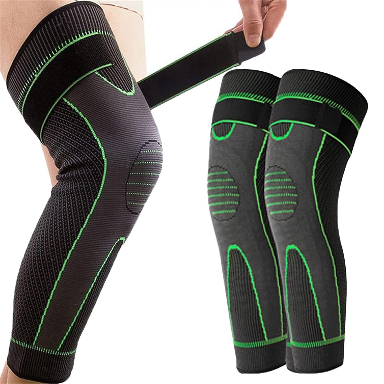 Adjustable Knee Support Sleeves, 1 Pair | Sports & Gym Accessories 4 Adjustable Knee Support Sleeves, 1 Pair | Sports & Gym Accessories - Image 4