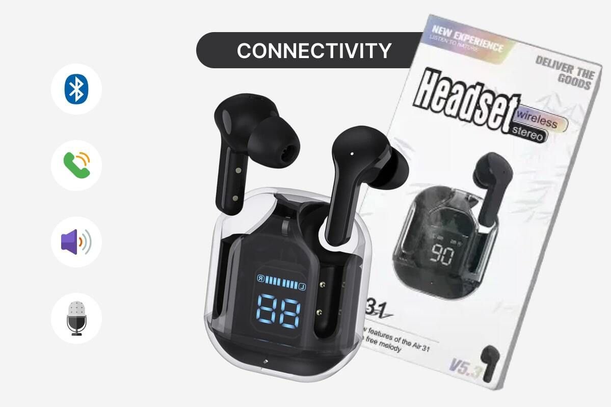 Air31 TWS Wireless Earbuds, Bluetooth Earphones | Audio Gears 3 Air31 TWS Wireless Earbuds, Bluetooth Earphones | Audio Gears - Image 3
