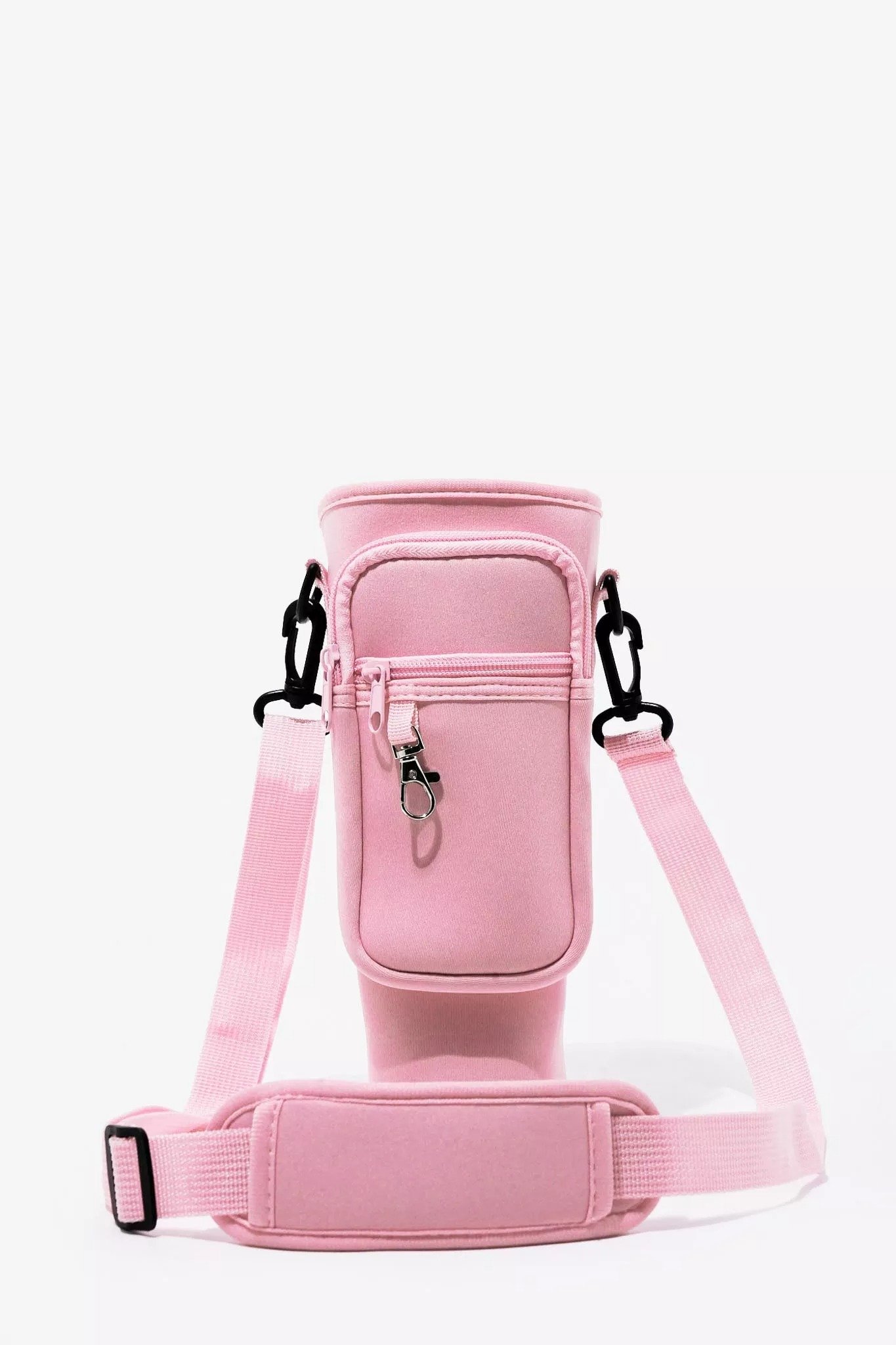 40oz Tumbler Bag with Phone Pocket, Pink 2 40oz Tumbler Bag with Phone Pocket in blush pink