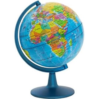 8CM Multicolor Plastic World Globe | School & Office Supplies