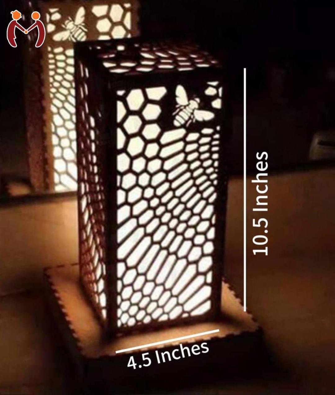 Honeycomb Bee Table Lamp, Dark Brown | Home Decor 1 Honeycomb Bee Table Lamp dark brown MDF design