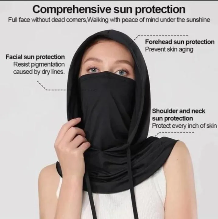Sun Protection Face Mask, Cloth & Nylon Outdoor Cover 2 Sun Protection Face Mask, Cloth & Nylon Outdoor Cover - Image 2