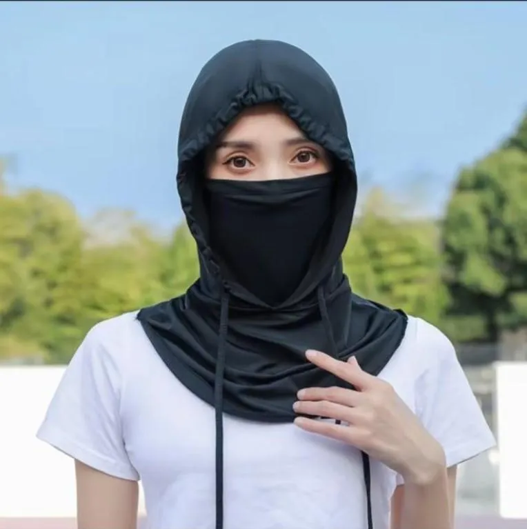 Sun Protection Face Mask, Cloth & Nylon Outdoor Cover 3 Sun Protection Face Mask, Cloth & Nylon Outdoor Cover - Image 3