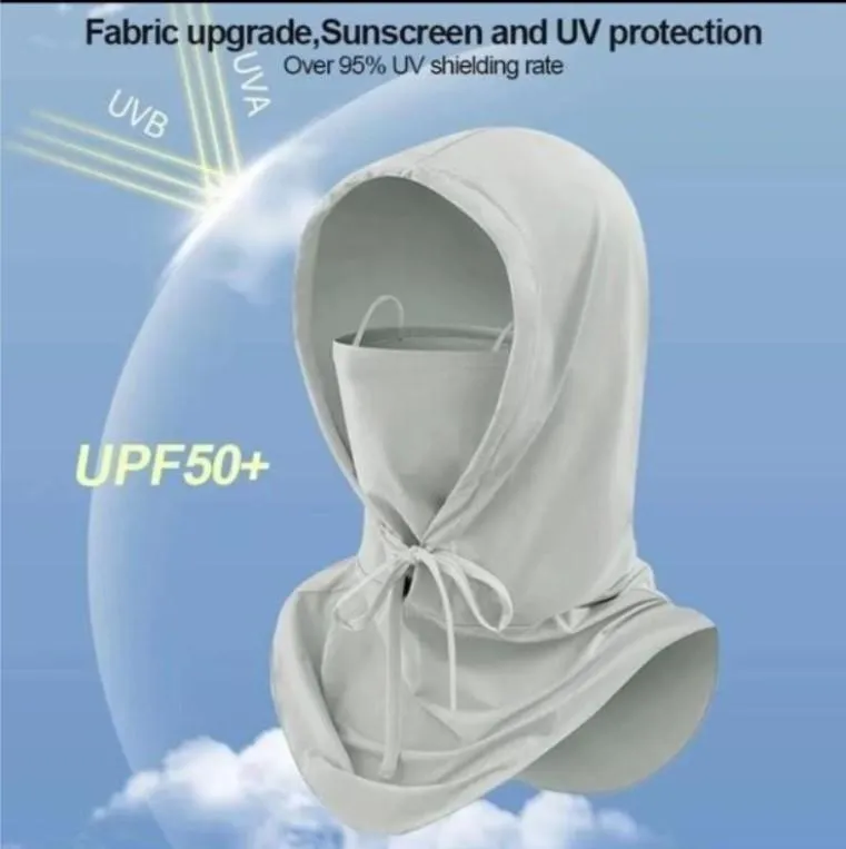 Sun Protection Face Mask, Cloth & Nylon Outdoor Cover 4 Sun Protection Face Mask, Cloth & Nylon Outdoor Cover - Image 4