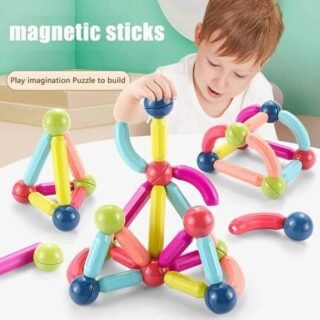 Magnetic Sticks Educational Toy with 25 colorful pieces for kids