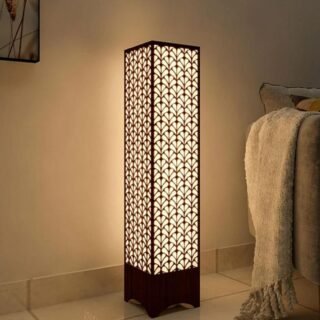 Modern Wooden Floor Lamp with leaf design