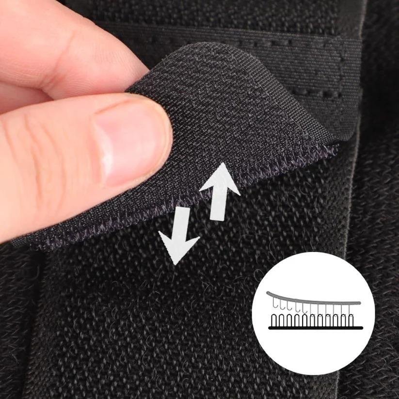 Premium Wool Knee Warmer, Black with Fleece 4 Wool Knee Warmer black fleece lined pair