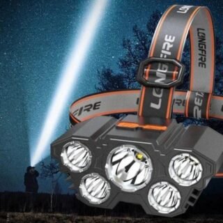 Rechargeable Headlamp Pakistan with five LED lights