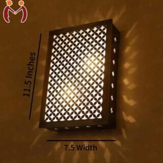 Rechargeable Wall Lamp dark brown MDF design