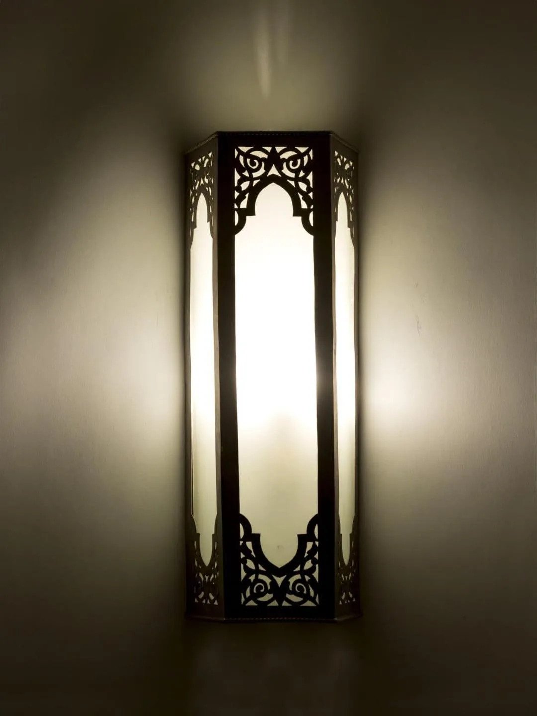 Stunning Wall Hanging Light, Black Cut Out Design | Home Decor | Decoration Lamp 1 Stunning Wall Hanging Light with black cut out design