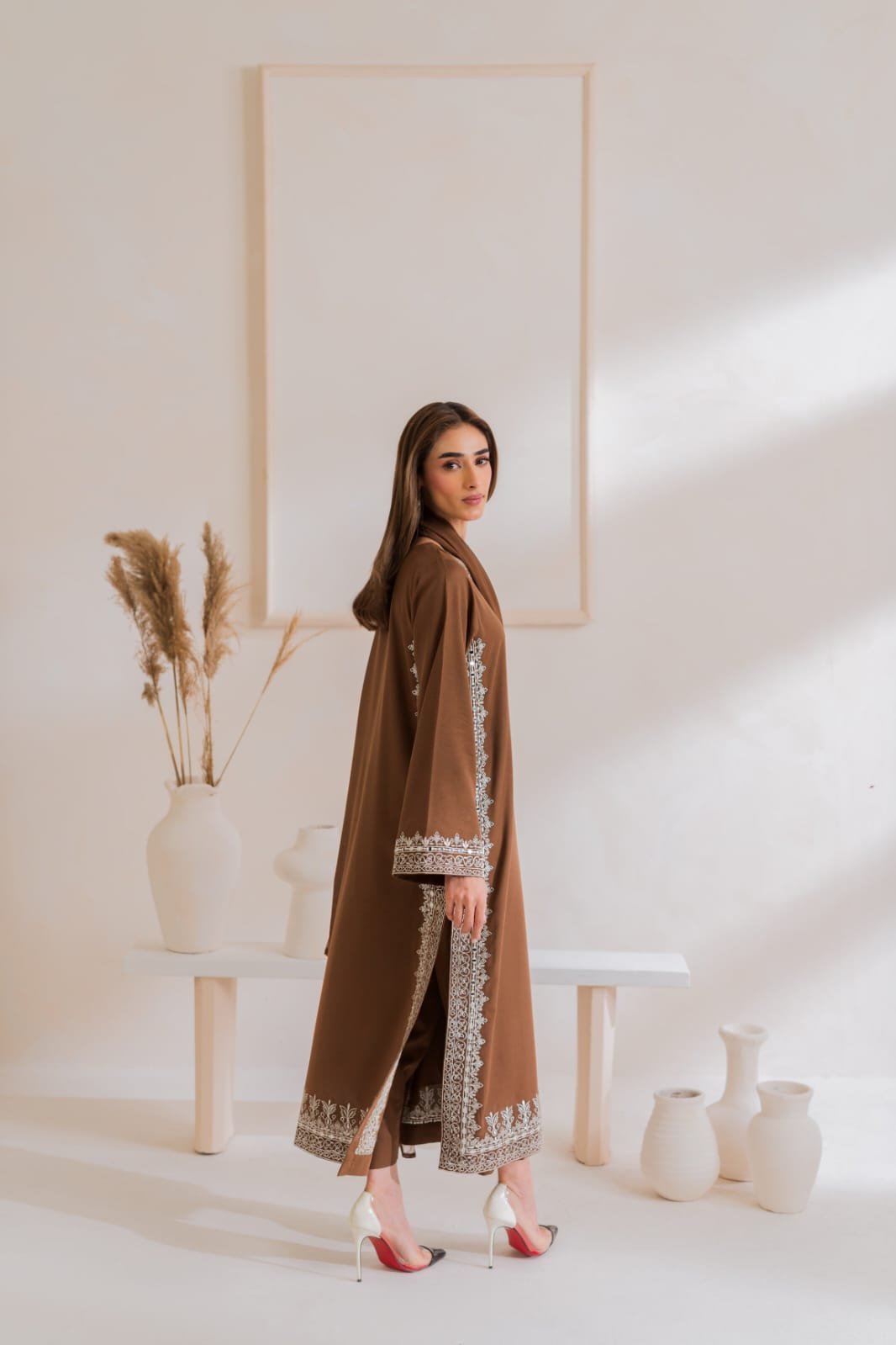 Nafeesa Emb 3PC Cotton Suit | Stitched Collection | Sale 6 Nafeesa Emb 3PC Cotton Suit | Stitched Collection | Sale - Image 6