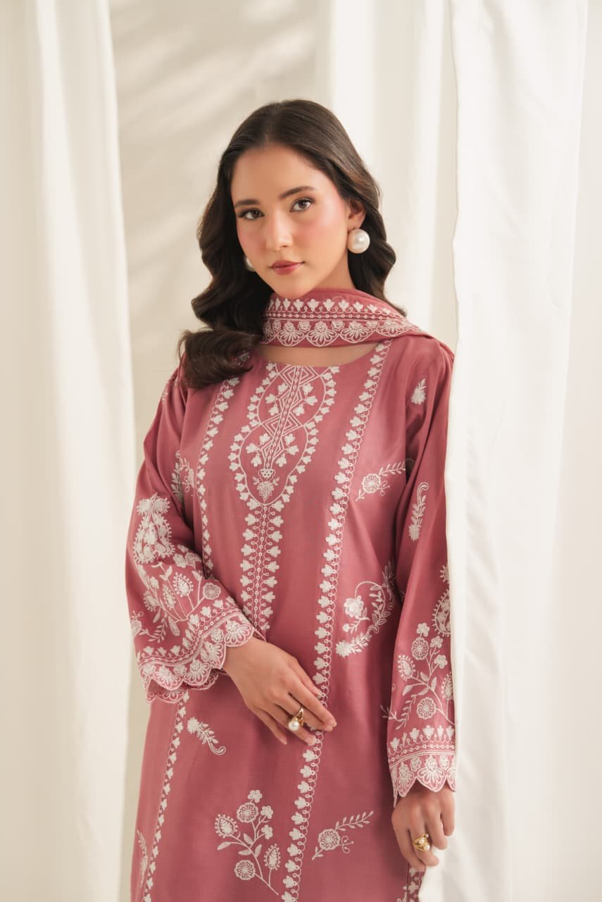 Elaan Embroidered 3PC Plazo Suit | Stitched Collection 10 Elaan Embroidered 3PC Plazo Suit in premium lawn fabric