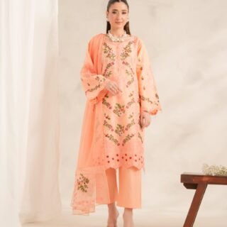 Ruby Embroidered 3PC Premium Lawn Suit with embroidered dupatta