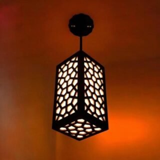 Wooden Geometric Ceiling Lamp modern design