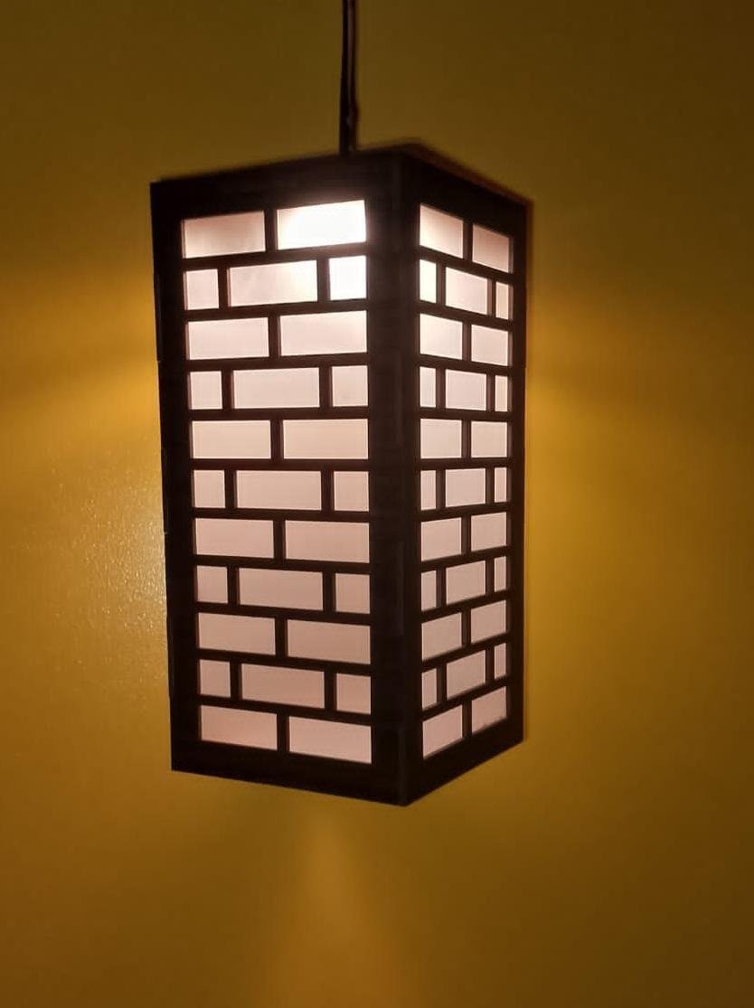 Wooden Hexagonal Ceiling Lamp, LED Low Power 2 Wooden Hexagonal Ceiling Lamp, LED Low Power - Image 2