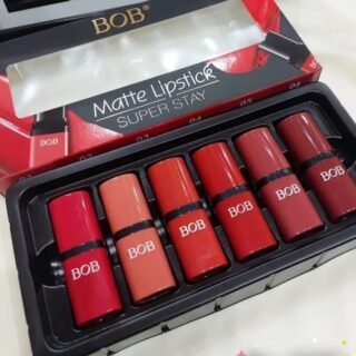 6 Pcs Matte Lipstick Set Bob red shades