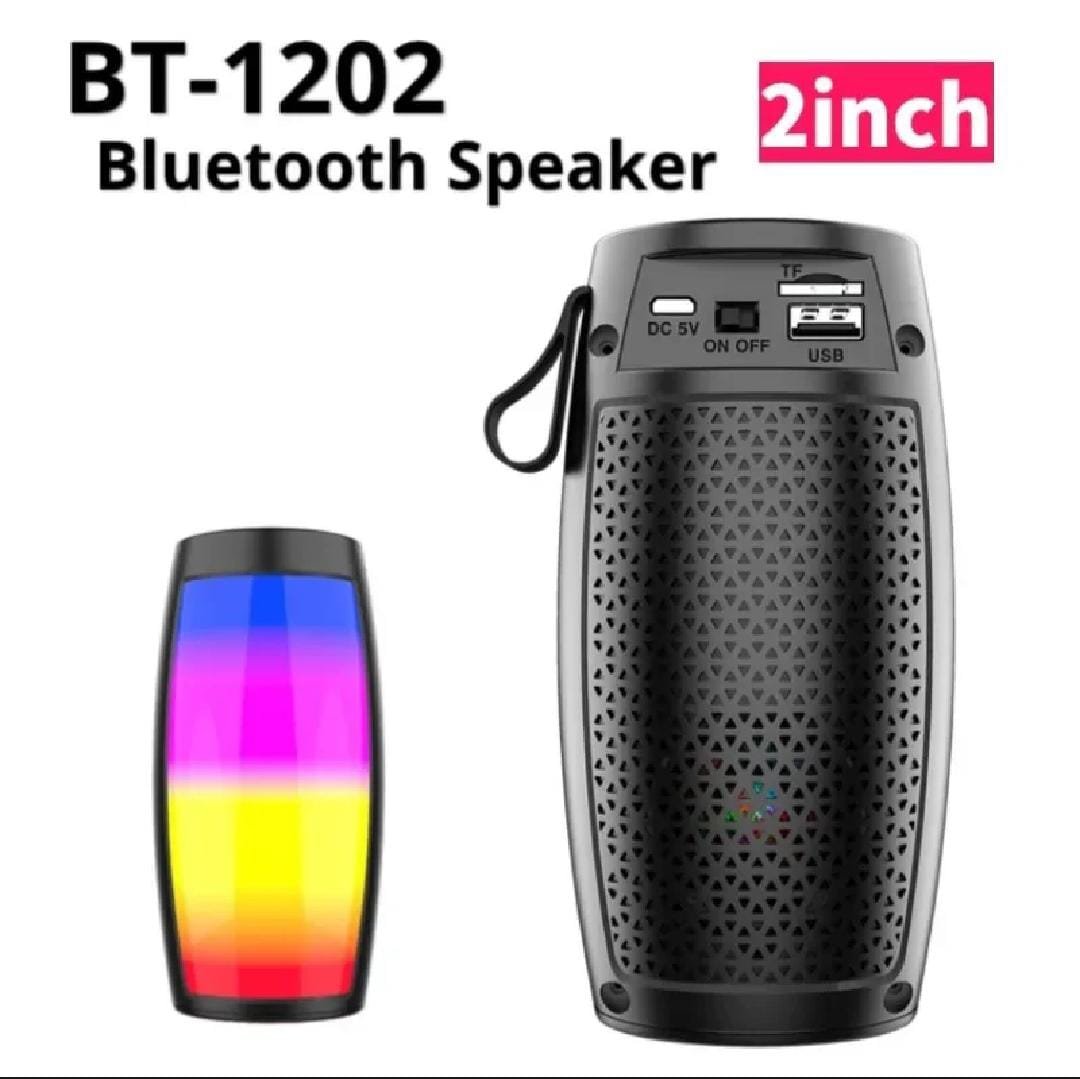 1202 Portable Bluetooth Speaker with LED Lights | Audio & Music 9 1202 Portable Bluetooth Speaker with LED Lights | Audio & Music - Image 9