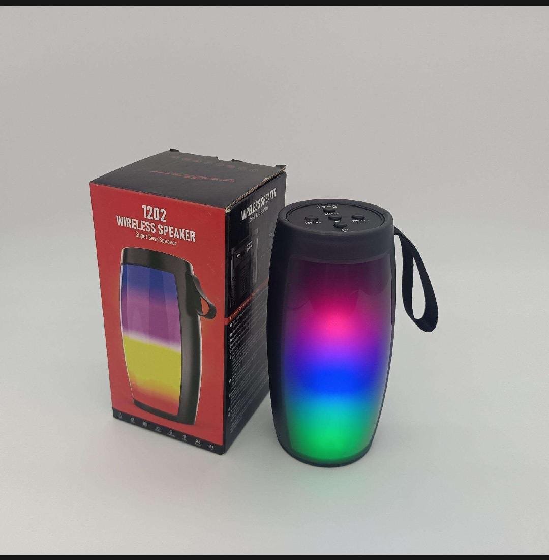 1202 Portable Bluetooth Speaker with LED Lights | Audio & Music 7 1202 Portable Bluetooth Speaker with LED Lights | Audio & Music - Image 7