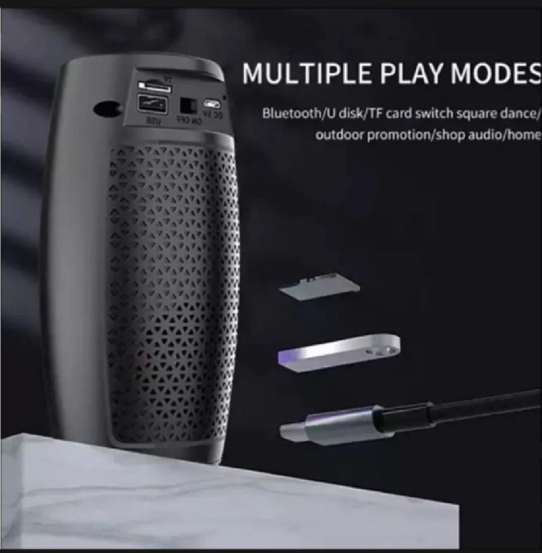 1202 Portable Bluetooth Speaker with LED Lights | Audio & Music 4 1202 Portable Bluetooth Speaker with LED Lights | Audio & Music - Image 4
