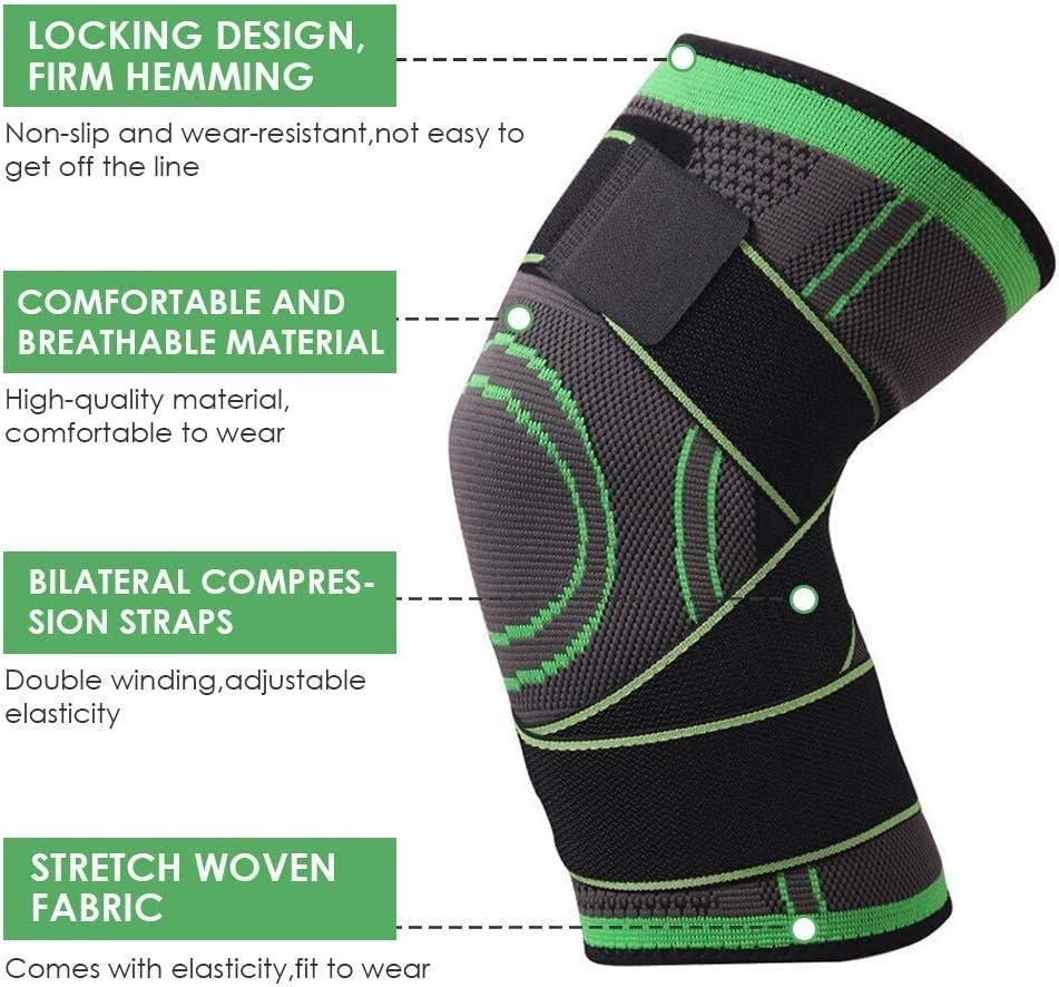 Adjustable 3D Weave Knee Support Band | Gym Support | Sports & Travel 2 Adjustable 3D Weave Knee Support Band | Gym Support | Sports & Travel - Image 2