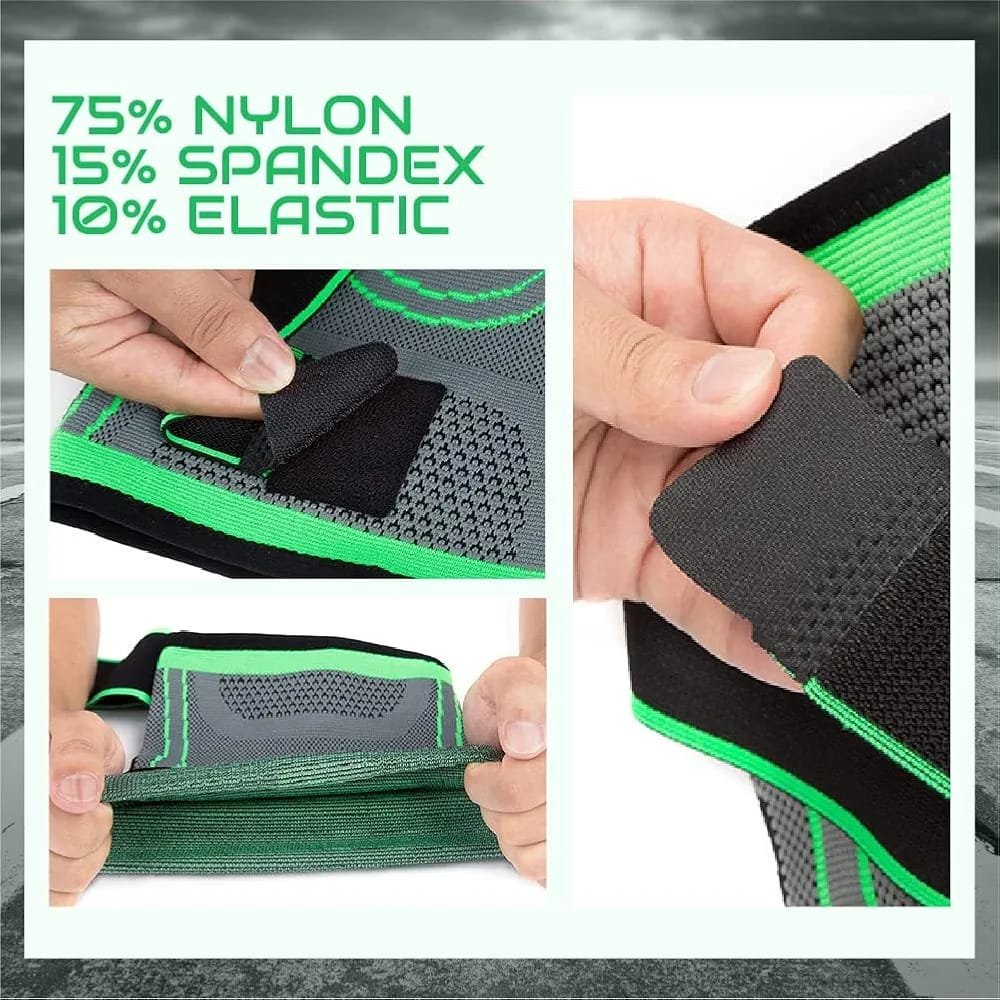Adjustable 3D Weave Knee Support Band | Gym Support | Sports & Travel 4 Adjustable 3D Weave Knee Support Band | Gym Support | Sports & Travel - Image 4